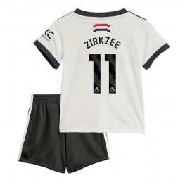 Manchester United Joshua Zirkzee #11 Derde tenue Kids 2024-25 Korte Mouw (+ Korte broeken)
